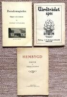 Barndomsg&aring;rden. S&auml;gner och minnen. + V&aring;rdtr&auml;det. Bohusl&auml;ningarnes hembygdsbok 1921. + Hembygd. Dikter 