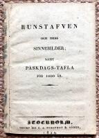 Runstafven och dess sinnebilder; samt p&aring;skdags-tafla f&ouml;r 1000 &aring;r