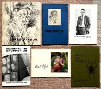 &Aring;ke G&ouml;ransson 1902-1942. G&ouml;teborgs Konstmuseum 11 maj - 21 augusti 1977. Varbergs Museum 28 augusti - 25 september 1977. + Ivan Ivarson. Kungl. Akademien f&ouml;r de fria konsterna. 21 augusti - 15 september 1946. + Halmstadgruppen 40 &aring;r. Utst&auml;llning Bor&aring;s Konstmuseum 16 - 30 mars 1969. + Carl Oscar Borg. Utst&auml;llning i Bibliotekshallen, Mellerud 2 juli - 6 aug. 1977. + K. A. Pehrson. Fantasi och verklighet. Naturhistoriska Riksmuseet 16.9 - 15.10 1972. + Carl Ryd