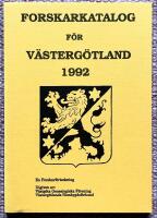Forskarkatalog f&ouml;r V&auml;sterg&ouml;tland 1992. En forskarf&ouml;rteckning
