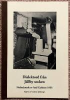 Dialektord fr&aring;n J&auml;llby socken. Nedtecknade av Axel Carlsson 1955