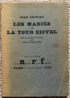 Les mari&eacute;s de la Tour Eiffel avec un portrait de l'auteur par Jean Victor Hugo. Nr 572/1000