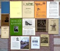 Syfabriken &Auml;lvsered - en studie av ett postorderf&ouml;retag. + V&auml;verskor i Mark. + Vi spann p&aring; ruta och rand. L&auml;nsmuseet Skara 7 maj - 30 sept 1978. + V&auml;va &auml;r att leva. ABF och Riksutst&auml;llningars studiecirkel i Dalsj&ouml;fors ... + Korta notiser, belysande Tekos utveckling fr&aring;n hantverket fram till v&aring;r tid. + Den Svenska Ullen. Bor&aring;s Museum 21/8 - 9/10. + "Limmareds kontraktet". Vi vill f&ouml;rbli Sveriges &auml;ldsta glasbruk. + Textilteknisk forskning. + Sven och bolaget. Rydahls Manufaktur AB. + Nytt spinnerimuseum i Rydals brukssamh&auml;lle. + Hemarbetarna i Sjuh&auml;radsbygden. + Hantverk i Sjuh&auml;radsbygden. + Husbehovsodling av lin i Sjuh&auml;radsbygden. + Jordbruk och hemindustri i Sjuh&auml;radsbygden ; Vad R&aring;dde-utst&auml;llningen kommer att bjuda p&aring; ; Husdjursaveln i Sjuh&auml;radsbygden. + Hemindustrin i Sjuh&auml;radsbygden och dess ekonomiska och sociala problem. + Axel Bergengren ; Kring en industri p&aring; landet. F&ouml;rdelar och nackdelar st&auml;llds mot varandra [M&aring;lsryd]
