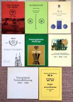 &Auml;lvsborgs FBU-f&ouml;rbund 50 &aring;r. 1918-1968. Jubileumsskrift. + S&ouml;dra &Auml;lvsborgs SSU-distrikt 50 &aring;r. 1930-1980. + &Auml;lvsborgs L&auml;ns H&auml;lsov&aring;rdsf&ouml;rbund, &Auml;lvsborgs L&auml;ns Milj&ouml;- och h&auml;lsoskyddsf&ouml;rbund 50 &aring;r. 1943-1993. + F&ouml;reningsbanken Herrljunga. Dess historia och utveckling 1926-1986. + V&auml;sterg&ouml;tlands Turisttrafikf&ouml;rening 1928-1980. + Centerpartiet i s&ouml;dra &Auml;lvsborg. En &aring;terblick inf&ouml;r 70-&aring;rsjubil&eacute;et 1914-1984. + Skara stifts kyrkobr&ouml;ders stiftskonvent 1922-1972. Jubileumsskrift. + &Auml;lvsborgs L&auml;ns Blindf&ouml;rening 50 &aring;r. &Aring;terblick 1925-1974. Styrelse- och Revisionsber&auml;ttelse &ouml;ver verksamheten 1974