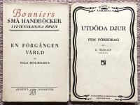 Utd&ouml;da djur. Fem f&ouml;redrag. + En f&ouml;rg&aring;ngen v&auml;rld. En popul&auml;r framst&auml;llning av djurv&auml;rldens utveckling