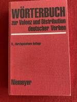W&ouml;rterbuch zur Valenz und Distribution deutscher Verben