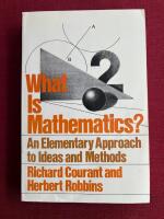 What is mathematics? - an elementary approach to ideas and methods