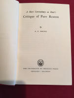 A short Commentary on Kant's Critique of Pure Reason