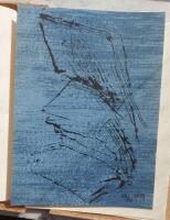 Meddelande. Nio serigrafier utf&ouml;rda i anslutning till "Le m&eacute;canicien et autres contes" av Jean Ferry [#33/90] (sign.)