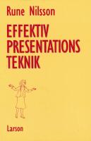 Effektiv presentationsteknik
