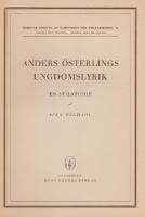 Anders &Ouml;sterlings ungdomslyrik. En stilstudie