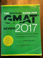 The official guide for GMAT review 2017