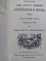 Capitaine Carl Gustav Ekebergs Ostindiska Resa &aring;ren 1770 och 1771 Beskrefven uti Bref til Kongl. Svenska Vet. Academiens Secreterare