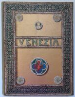 Venezia &ndash; beschrieben von Henry Perl mit original-zeichnungen von Ettore Tito, Tony Grubhofer, Luigi Cima, Mainardo Pagani, Cesare Laurenti, Egisto Lancerotto, Guglielmo Berti, Emanuele Brugnoli, Millo Bortoluzzi.  - Med skeppsredarens och konstmecenaten Werner Lundqvists exibris. 