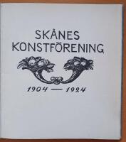Sk&aring;nes Konstf&ouml;rening 1904-1924 - (Privatinbundet helklotband med dedikation av &Ouml;sterlenprofilen Yngve von Schmidten)