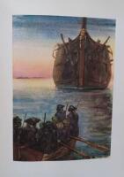 Karolinerna - F&ouml;rsta och andra samlingen - (Komplett i ett halvfranskt band skinnband med akvareller och teckningar av Kurt Jungstedt)