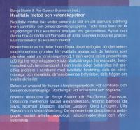 Kvalitativ metod och vetenskapsteori