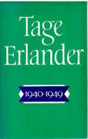 Tage Erlander 1940-1949