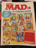 Svenska Mad:s 29:e inbundna &aring;rg&aring;ng - eller hela 11 nummer inom samma p+&auml;rm