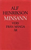 Minsann : vers fr&aring;n m&aring;nga &aring;r