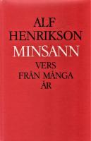 Minsann : vers fr&aring;n m&aring;nga &aring;r
