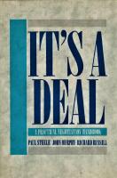 It&acute;s a deal; A practical negotiation handbook