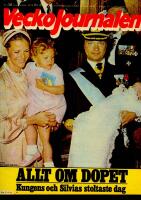VeckoJournalen nr 36 1979. Carl Philips dop. Upprop om Raoul Wallenbergf&ouml;rening 
