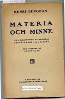 Materia och minne