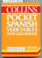 Pocket Spanish Verb tables and Grammar