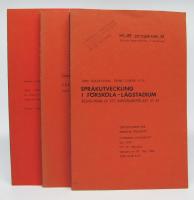 KUS-projektet 7 (Saga - upplevelse - spr&aring;kutveckling), KUS-projektet 8 (V&aring;ga va' dej sj&auml;lv) och KUS-projektet 9 (Spr&aring;kutveckling i f&ouml;rskola-l&aring;gstadium) 3 VOLYMER