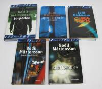 5 st. JOAKIM HILL kriminalromaner (OU): Torpeden + Jag vet att du &auml;r ensam + Cuba Red + Nattportierns historia + Brottskod 09