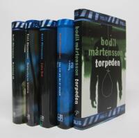 5 st. JOAKIM HILL kriminalromaner (OU): Torpeden + Jag vet att du &auml;r ensam + Cuba Red + Nattportierns historia + Brottskod 09