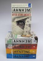 5 st. kriminalromaner om FABIAN RISK: Offer utan ansikte + Den nionde graven + Arton grader minus + Motiv X + X s&auml;tt att d&ouml;