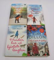 4 st. pocketb&ouml;cker i LONGHAMPTON-serien: Tango f&ouml;r vilsna sj&auml;lar + Ensamma hj&auml;rtan och heml&ouml;sa hundar + Hundar, hus och hj&auml;rtats l&auml;ngtan + Och s&aring; levde de lyckliga