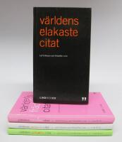4 st. CITAT-B&Ouml;CKER: V&auml;rldens elakaste citat ? V&auml;rldens roligaste citat + V&auml;rldens fr&auml;ckaste citat + V&auml;rldens giftigaste citat
