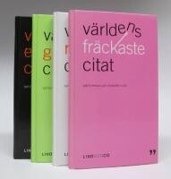 4 st. CITAT-B&Ouml;CKER: V&auml;rldens elakaste citat ? V&auml;rldens roligaste citat + V&auml;rldens fr&auml;ckaste citat + V&auml;rldens giftigaste citat