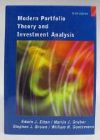 Modern Portfolio Theory and Investment Analysis (sixth edition)