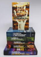 6 st. b&ouml;cker SEBASTIAN BERGMAN serie: 1. Det f&ouml;rdolda 2. L&auml;rjungen 3. Fj&auml;llgraven 4. Den stumma flickan 5. De underk&auml;nda 6. En h&ouml;gre r&auml;ttvisa