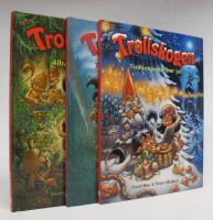3 st. TROLLSKOGEN b&ouml;cker: Allra b&auml;sta v&auml;nner + Trollungarna och h&auml;xan + Trollungarna firar jul