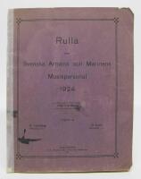 Rulla &ouml;ver Svenska Am&eacute;ns och Marinens Musikpersonal 1924