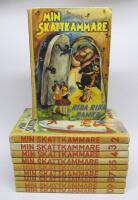 Min skattkammare Del 1-10: 1. (I) Rida rida ranka 2. (II) Ber&auml;tta mamma 3. (III) Det var en g&aring;ng 4. (IV) V&auml;rlden &auml;r s&aring; stor 5. (V) Noaks ark 6. (VI) &Ouml;stan om sol, v&auml;stan om m&aring;ne 7. (VII) Skog, hav och himmel 8. (VIII) Uppfinningar och uppt&auml;cktsf&auml;rder 9. (IX) Genom tiderna 10. (X)  N&auml;r de var barn  [kompett serie]