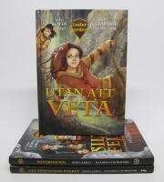 3 st. b&ouml;cker UNDERJORDEN: 1. Utan att veta [signerad] 2. Silverfejden och trollkarlarnas f&ouml;rlorade kraft [signerad] 3. Det f&ouml;rsvunna folket