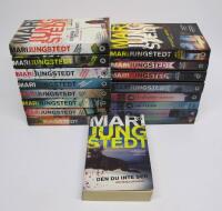 17 st. pocket ANDERS KNUTAS-serie: Den du inte ser + I denna stilla natt + Den inre kretsen + Den d&ouml;ende dandyn + I denna ljuva sommartid + Den m&ouml;rka &auml;ngeln + Den dubbla tystnaden + Den farliga leken + Det fj&auml;rde offret + Den sista akten + Du g&aring;r inte ensam + Den man &auml;lskar + Det andra ansiktet + Ett m&ouml;rker mitt ibland oss + Jag ser dig + D&auml;r den sista lampan lyser + Det slutna rummet