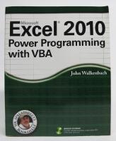 Microsoft Excel 2010 Power Programming with VBA  [CD-ROM included]