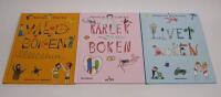 3 st. Pernilla Stalfelt b&ouml;cker: Livetboken + K&auml;rlekboken + V&aring;ldboken