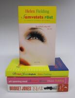 4 st. HELEN FIELDING b&ouml;cker: Bridget Jones dagbok + P&aring; spaning med Bridget Jones+ Bridget Jones, Mad about the boy + Samvetets r&ouml;st