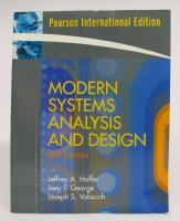 Modern Systems Analysis and Design