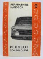 Reparationshandbok nr 9: PEUGEOT 204, 204D, 304
