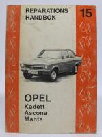 Reparationshandbok nr 15: OPEL Kadett, Ascona, Manta