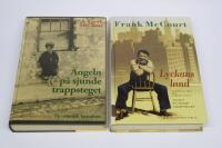 2 st. Frank McCourt b&ouml;cker: &Auml;ngeln p&aring; sjunde trappsteget, en irl&auml;ndsk barndom + Lyckans land
